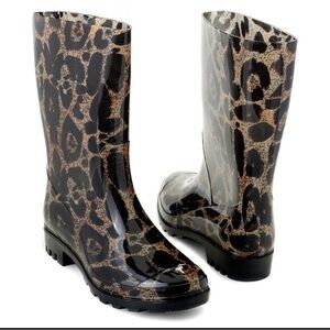 NIB Corkys “Riverwalk” Memory Foam Rubber Mid-Calf Rain Boots Size 9